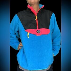 Woolrich vintage fleece 1/4‎ zip pullover women’s size XL